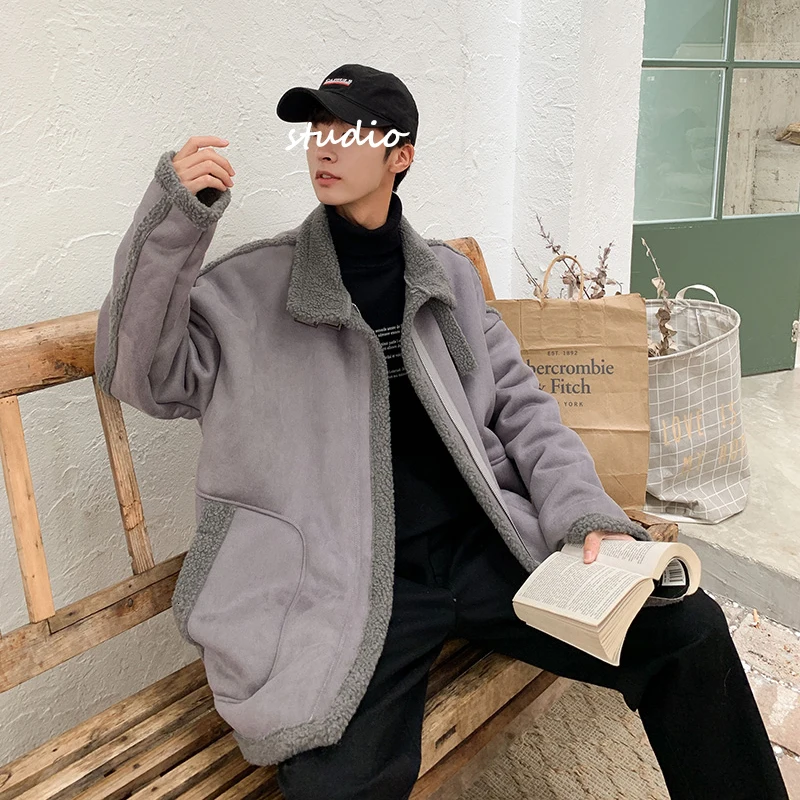 Осень-зима 2019 новое пальто из овечьей шерсти модная повседневная Однотонная