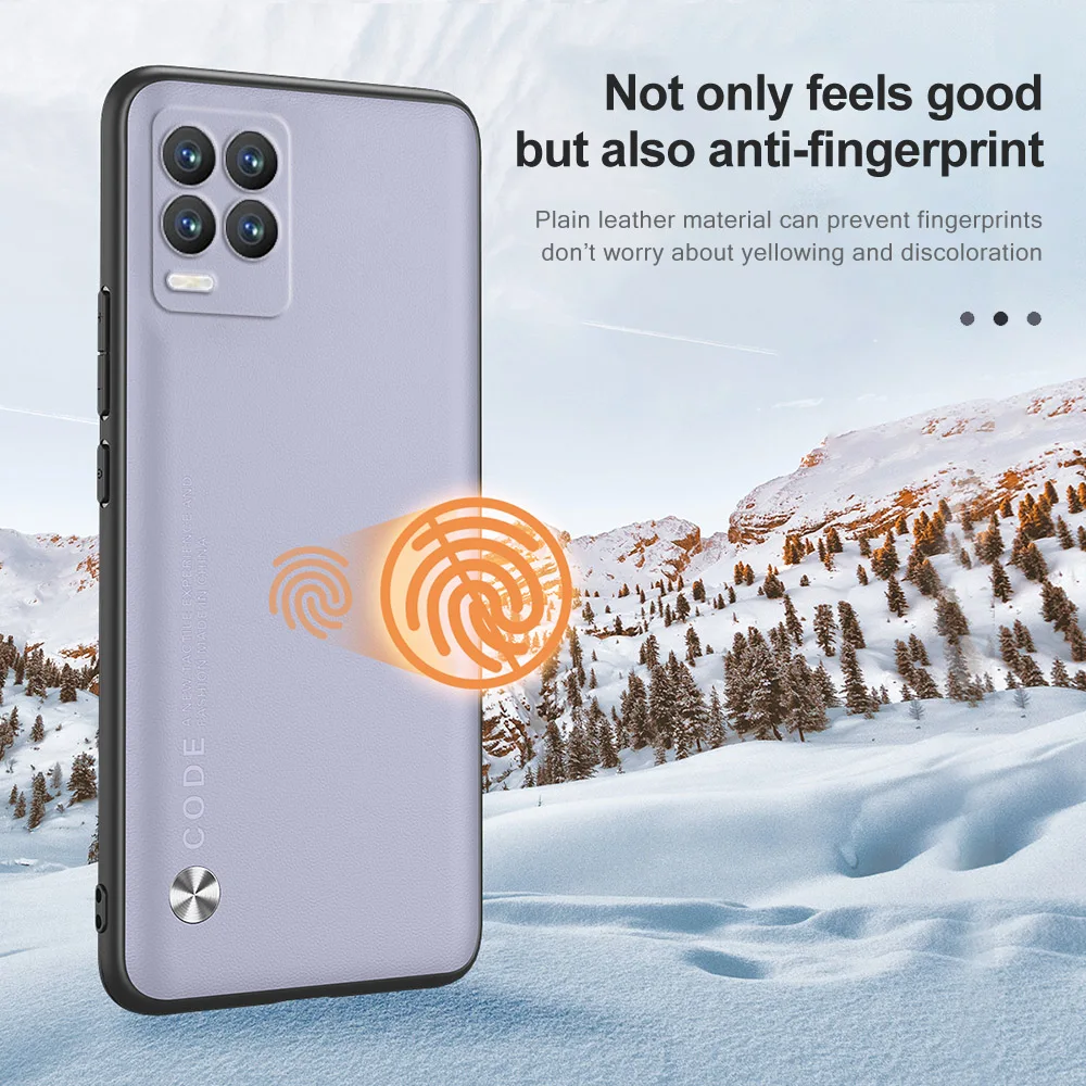 luxury leather case for oppo realme 8 pro shockproof full cover phone back shell funda for realmy realmi realme8 silicone bumper free global shipping