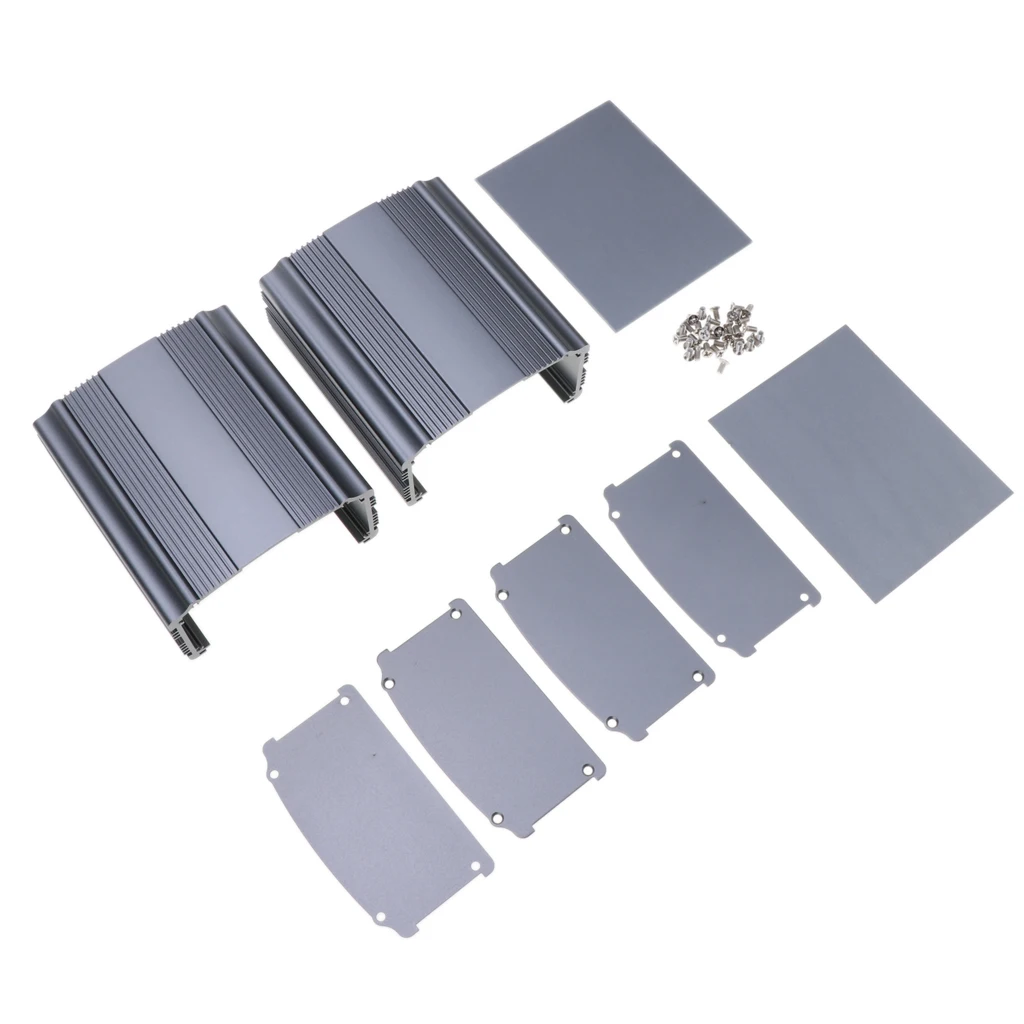 2 упаковки экструдированный Алюминий электронный корпус источника