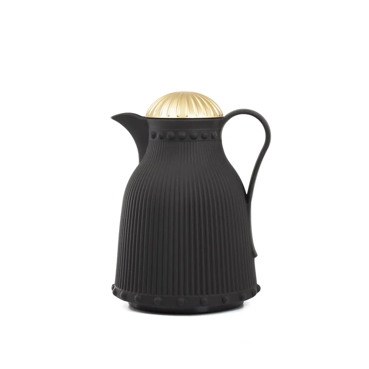 

1 Lt Soft Black Gold Softcover Soft Touch Asel Thermos