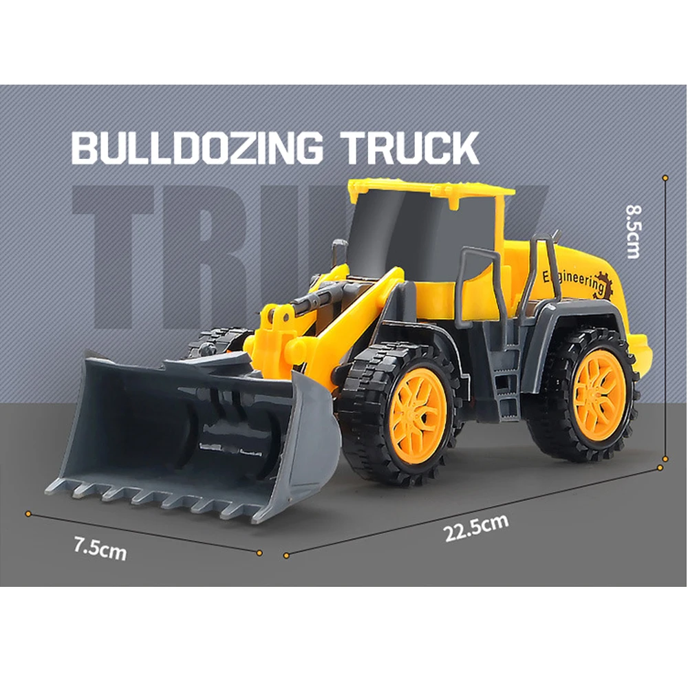 Модель автомобиля Детская 4 шт. инерционная техника бульдозер самосвал трактор