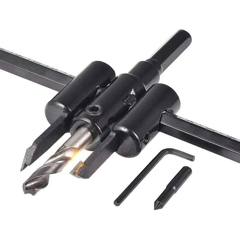 

Adjustable Round Hole Cutter, Wood Reamer, Adjustable Plaster Downlight Audio Ceiling Drilling Bit