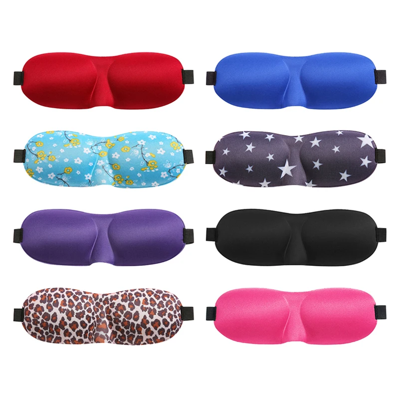 

1pcs 3D Eye Sleep Mask Silk Sleep Rest Eye Patch Shade Cover Travel Relax Aid Blindfolds Women Men Soft Portable Eye Patch