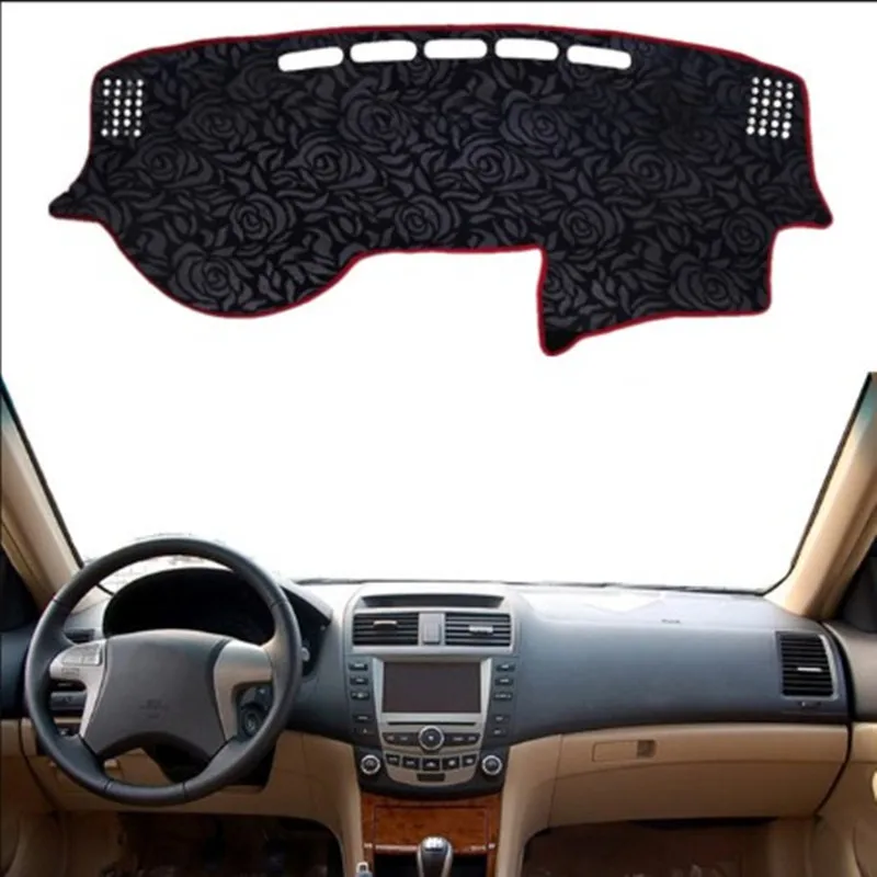 Нескользящий коврик для приборной панели с рисунком розы чехол наклейка на