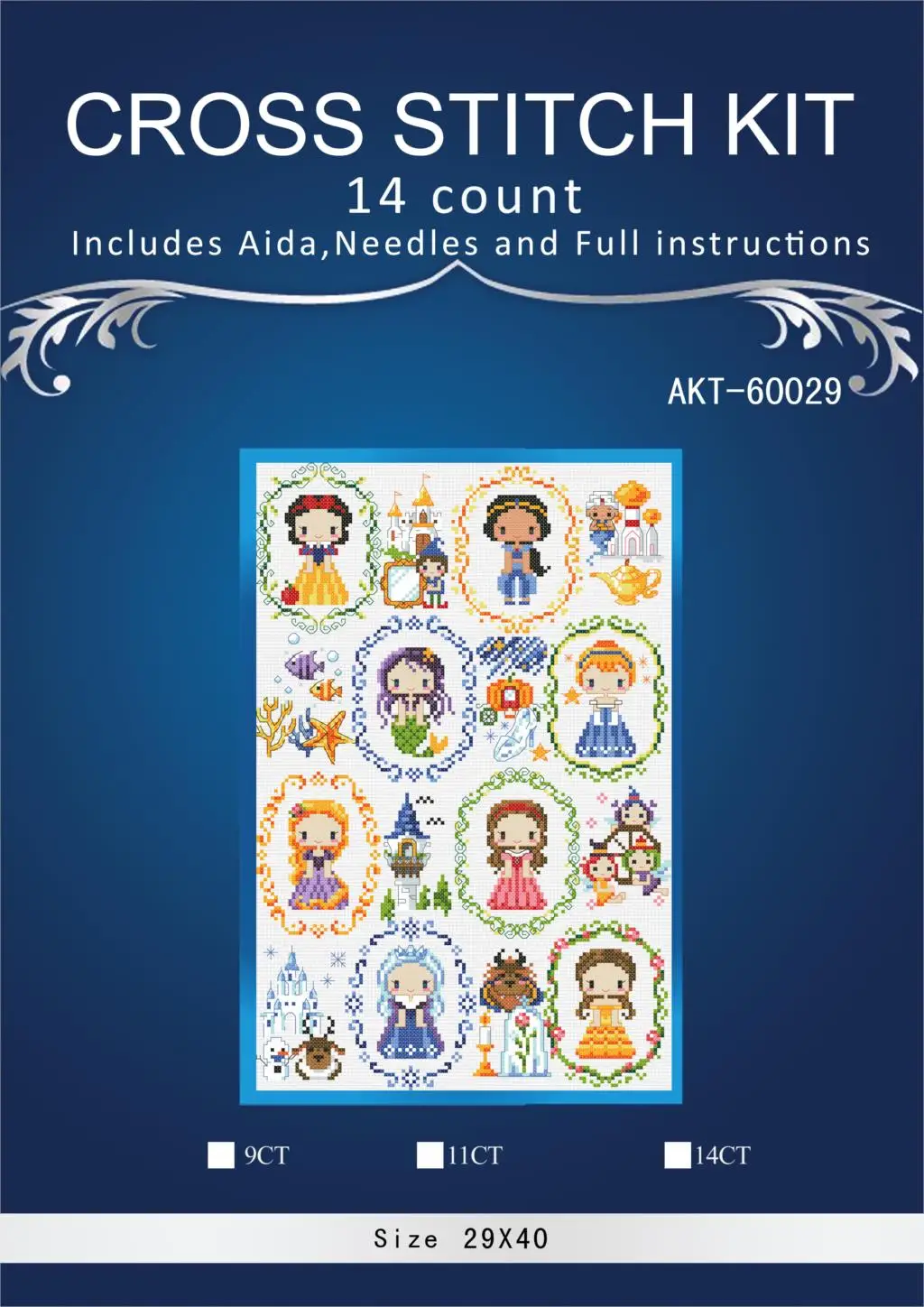 6-A маленькая девочка которая любит чтение Счетный вышивка крестиком комплект RS