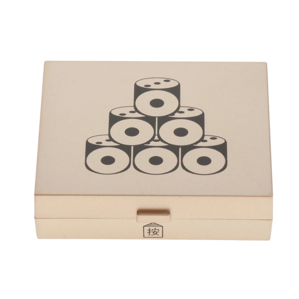 

5 Packs Six Sided D6 16mm 0.63inch Standard Dice Die Metal with Box Set