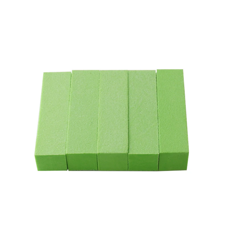 green 5pcs Профессиональная пилка для полировки ногтей 5 шт. маникюрные инструменты Полировочный блок Наждачная губка инструменты для дизайна ногтей Гель-лак для ногтей - Цвет: green 5pcs