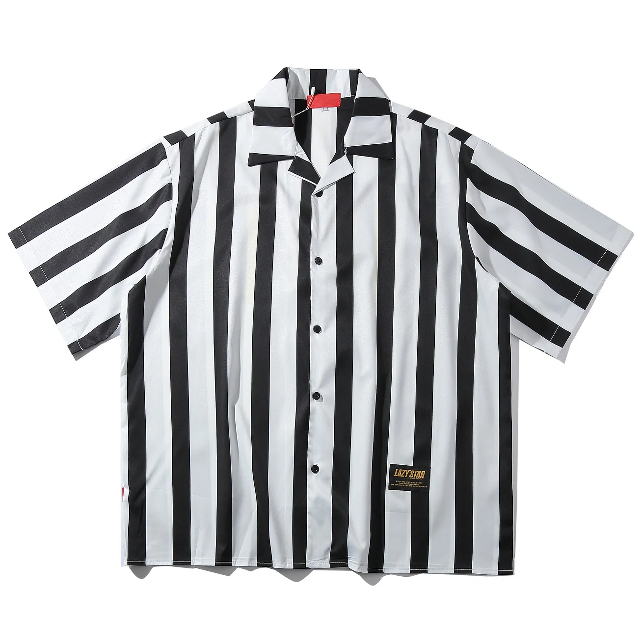Мужская винтажная Повседневная рубашка в полоску летняя пляжная стиле Харадзюку