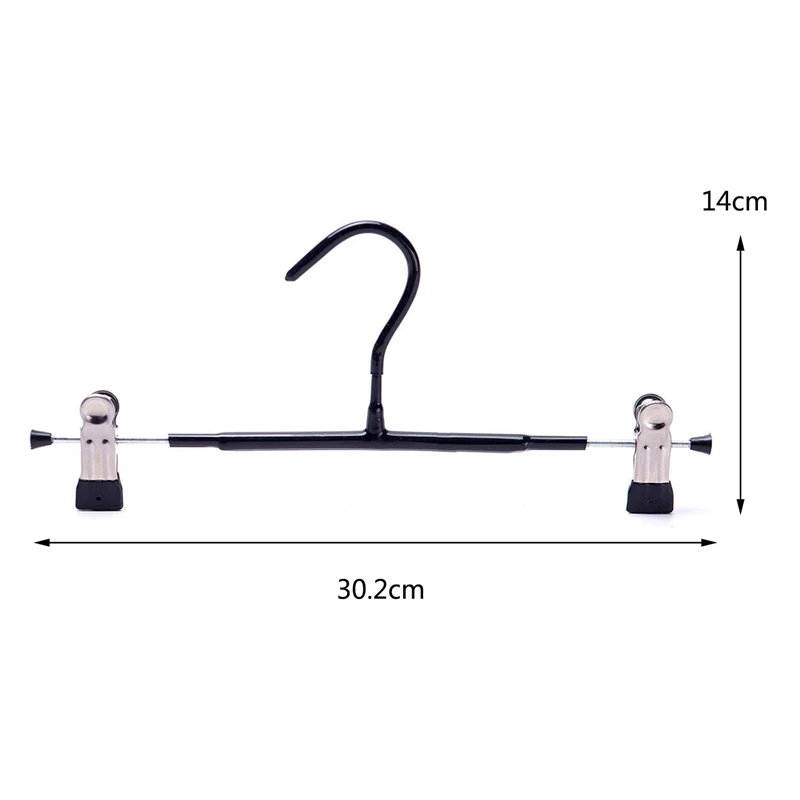 Вешалка для брюк вешалки юбок с регулируемыми зажимами 10 упаковок одежды