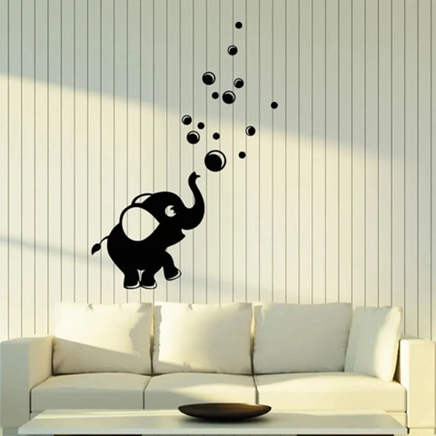 Детская Наклейка на стену в виде слона Мультяшные животные воздуходувка