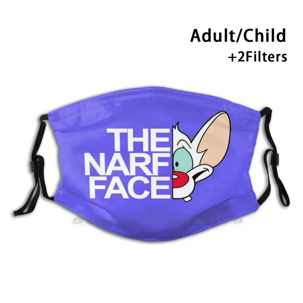 

The Narf Face Adult Kids Washable Funny Face Mask With Filter Pinky Pinky And The Brain Animaniacs Parody Cartoons Cartoon