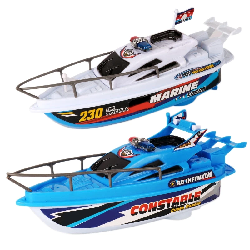 

2PCS Electric Boat Water Toy Model Boat Baby Bathing Boat Playing In Water Speed Boat