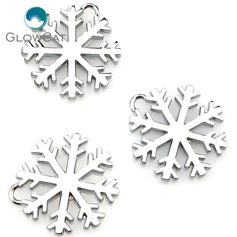 5 шт./лот светлый Золотой горный хрусталь Счастливого Рождества Снежинка