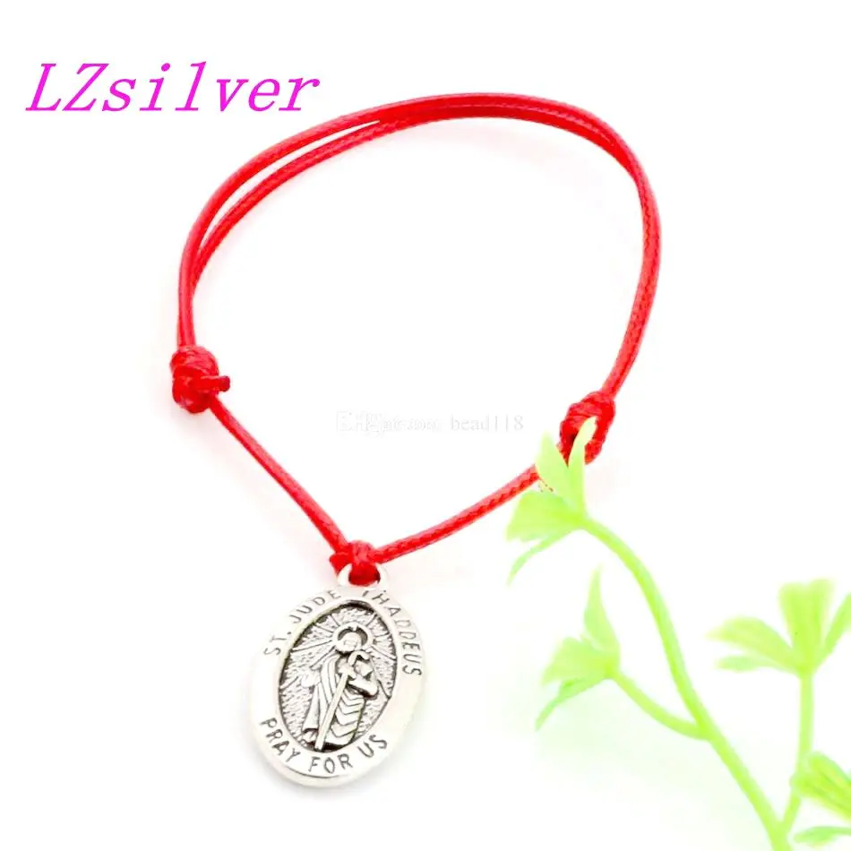 10 шт. регулируемые браслеты из цинкового сплава Иуда Фаддей Иисуса Овальный