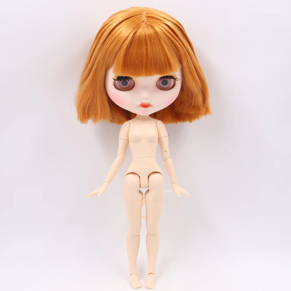 ICY Nude Blyth кукла на заказ № BL0145 оранжевый коричневый волосы индивидуальные резные губы лицо 1/6 bjd, pullip, licca, jerryberry