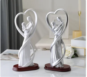 Свадебные подарки европейские смоляные скульптуры статуя украшения деревянные