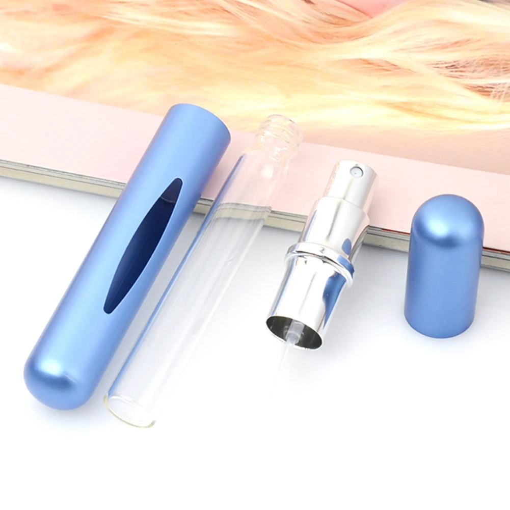 Мини Алюминиевые Духи 5 мл спрей Заправляемый флакон распылитель портативная