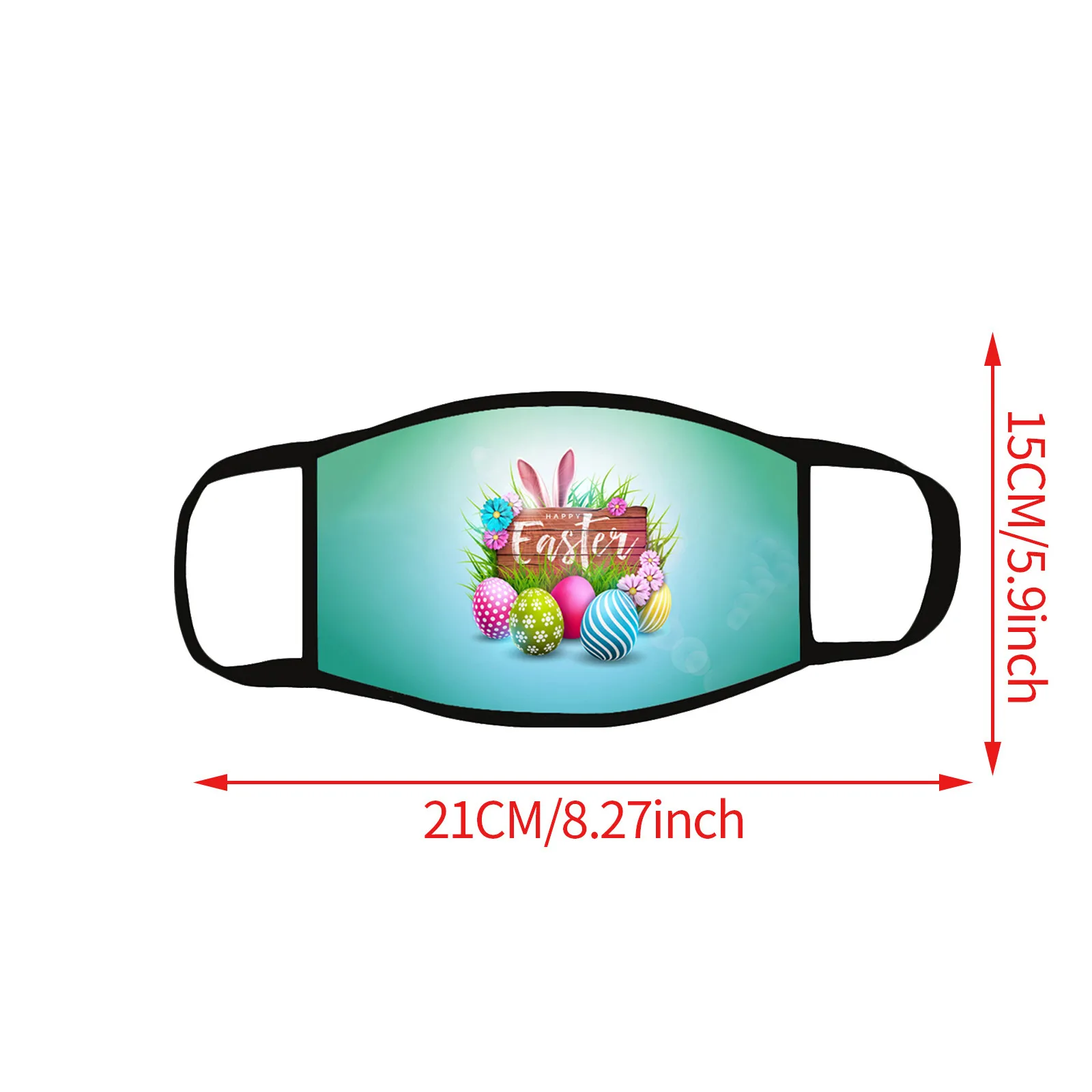 

Headband mascarillas Easter theme Fashion Adult Washable Floral Printing Breathable Masks masque lavable #