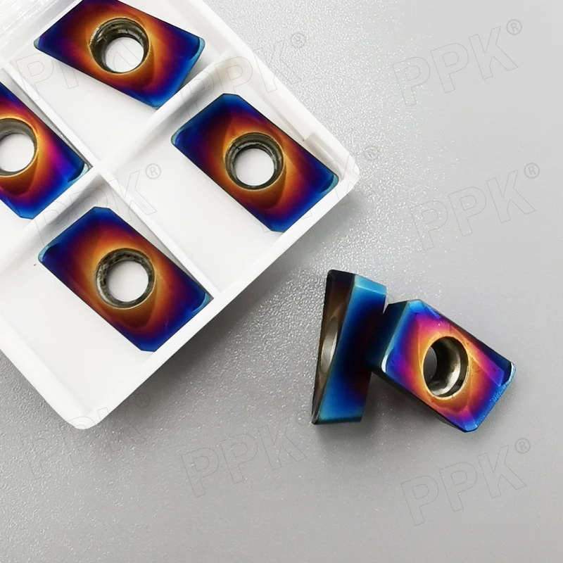 

10pcs APMT1604 Nano-blue coating milling carbide insert turning tool Lathe Milling cnc tools milling cutter finishing
