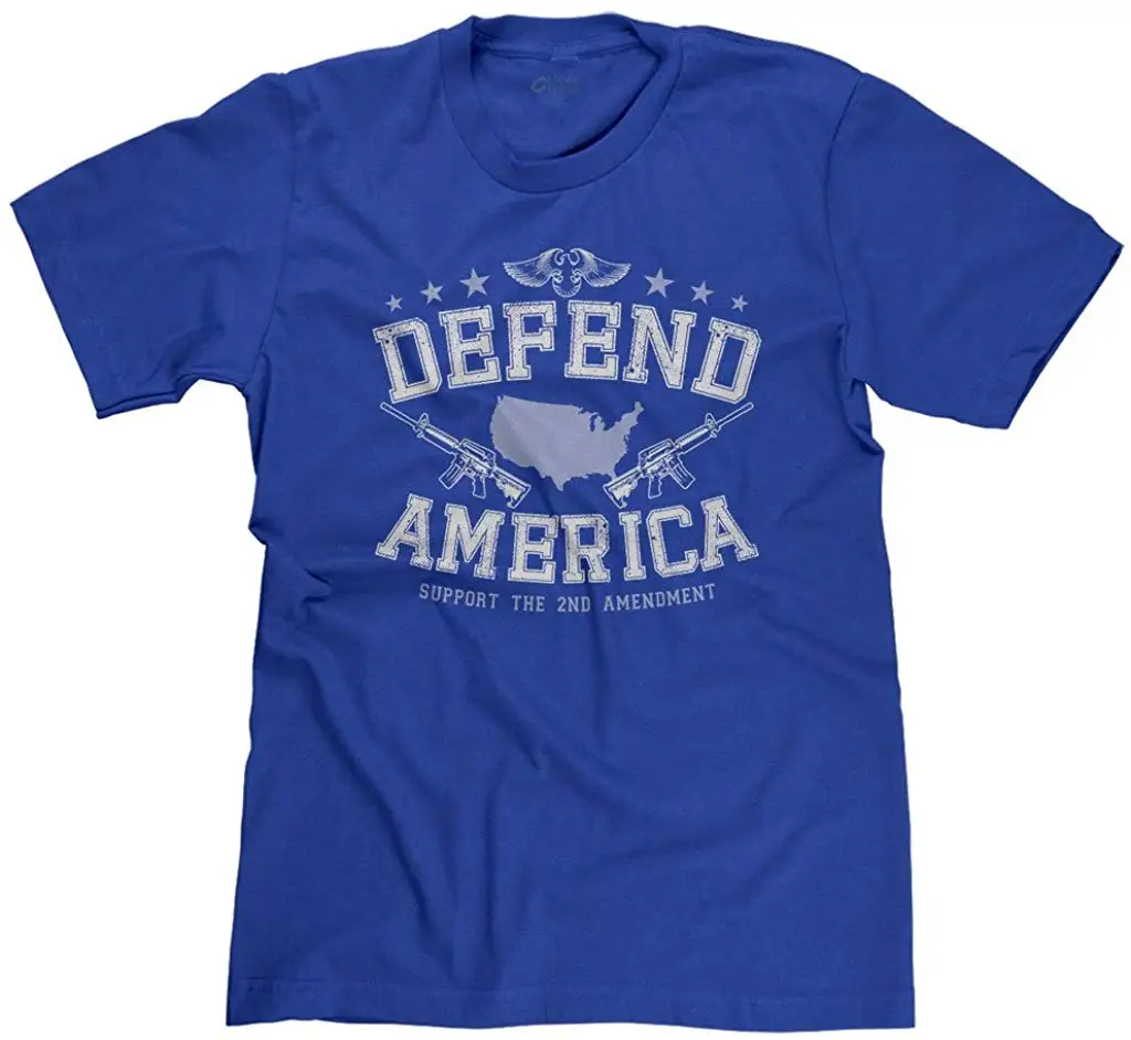 FreshRags Defend America Merica 2nd A men d t Right Мужская футболка |