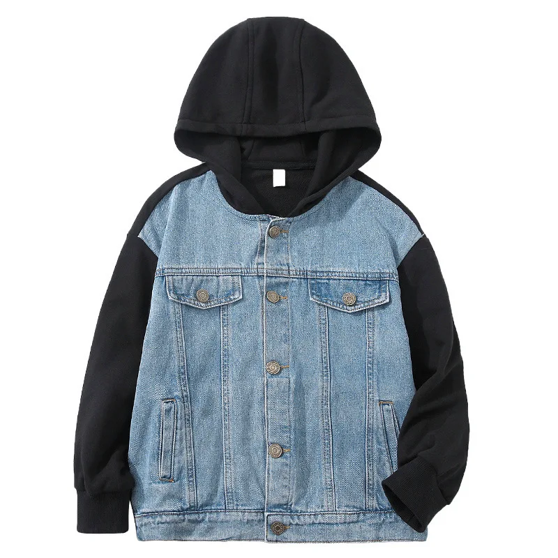 

Jeans Spring Autumn Boys Coat Jackets Children's Clothing Kids Top Outwear Teenager Sport Beach School High Quality