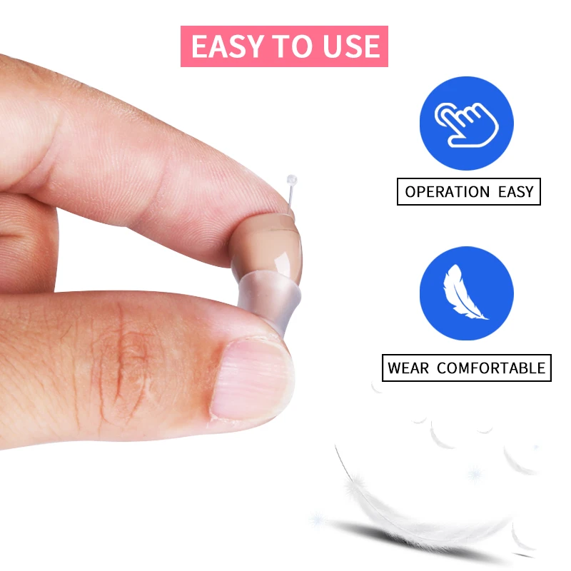 للبيع C200 قابلة للشحن السمع سمونوس ذكي ITC سماعات غير مرئية قابل للتعديل لهجة مكبر صوت في سماعة أذن جهاز