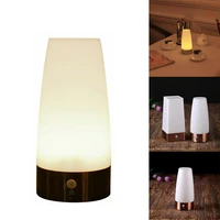battery led table lamp pir motion sensor night light bar light portable vintage night lights bedside coffee restaurant
