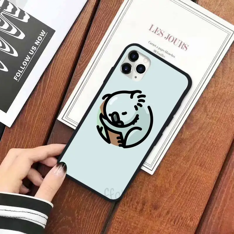 

Cute cartoon Animal sleeping koala Phone Case for iPhone 11 12 pro XS MAX 8 7 6 6S Plus X 5S SE 2020 XR