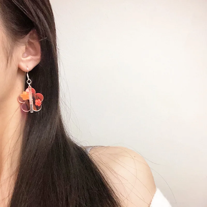 

Three-Dimensional Flower Earrings for Women Unique Lovely Drop Earings Korean Fashion Earring Jewelry Friends Gifts Accessories