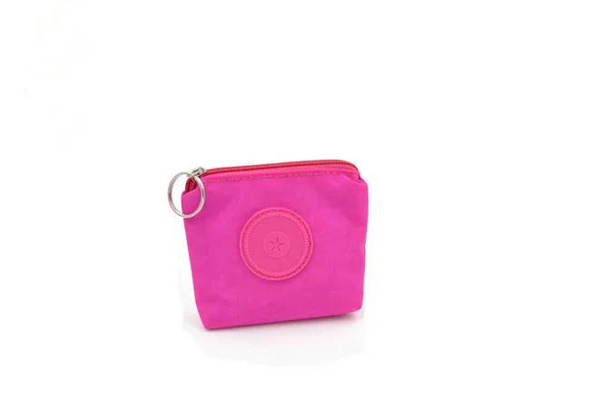 bright hot pink 10 цветов, брендовые милые мини женские кошельки для монет, нейлон, дешевые повседневные сумки для монет для женщин, модные функциональные женские кошельки для монет - Цвет: bright hot pink