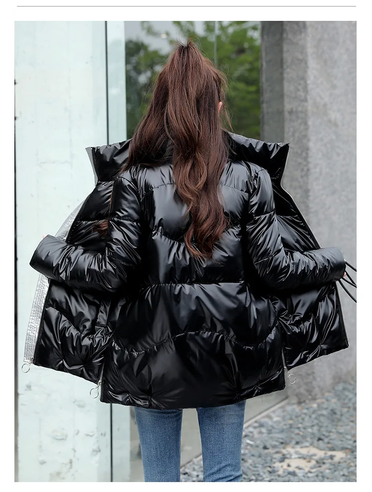 

Teenage Girls Winter Jacket Children Parka Fashion Stand Collar Down Cotton Outerwear Kids Clothes Warm Thick Loose Zipper Coats