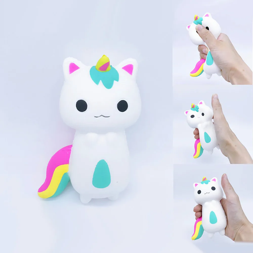 

Rainbow Fox Scented Charm Slow Rising Squeeze Stress Reliever Toy