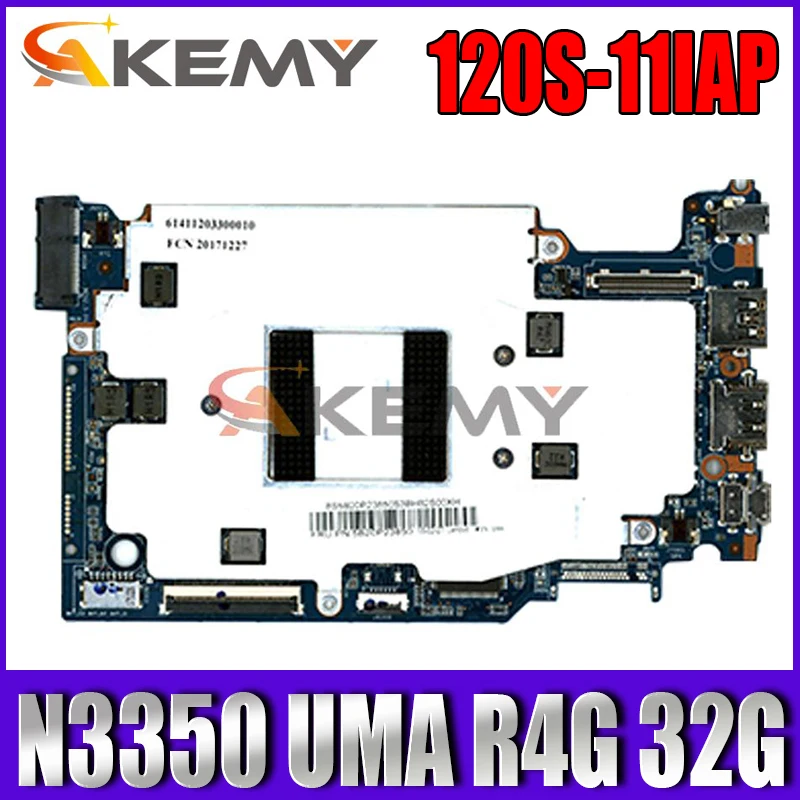 

Оригинальный ноутбук Lenovo Ideapad 120S-11IAP Winbook 81A4 материнская плата CPU N3350 UMA R4G 32G FRU 5B20P23796
