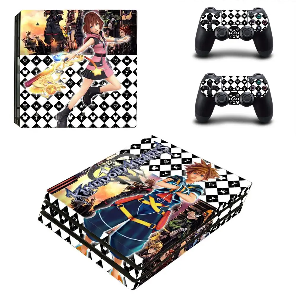 Кингдом Хартс PS4 Про наклейки Play Station 4 Skin Sticker Decal для консоли PlayStation и контроллеров Skins Vinyl on.