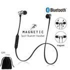 Магнитные Bluetooth-наушники V4.2, спортивные водонепроницаемые стереонаушники-вкладыши, беспроводная гарнитура с микрофоном для iPhone, Samsung