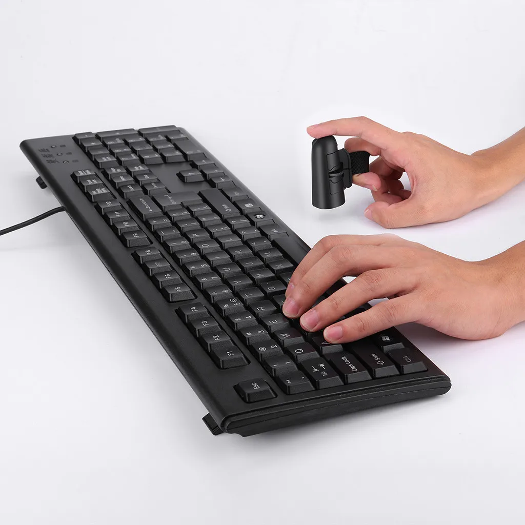 Беспроводная Bluetooth мышь с кольцом на палец эргономичная ручная оптическая