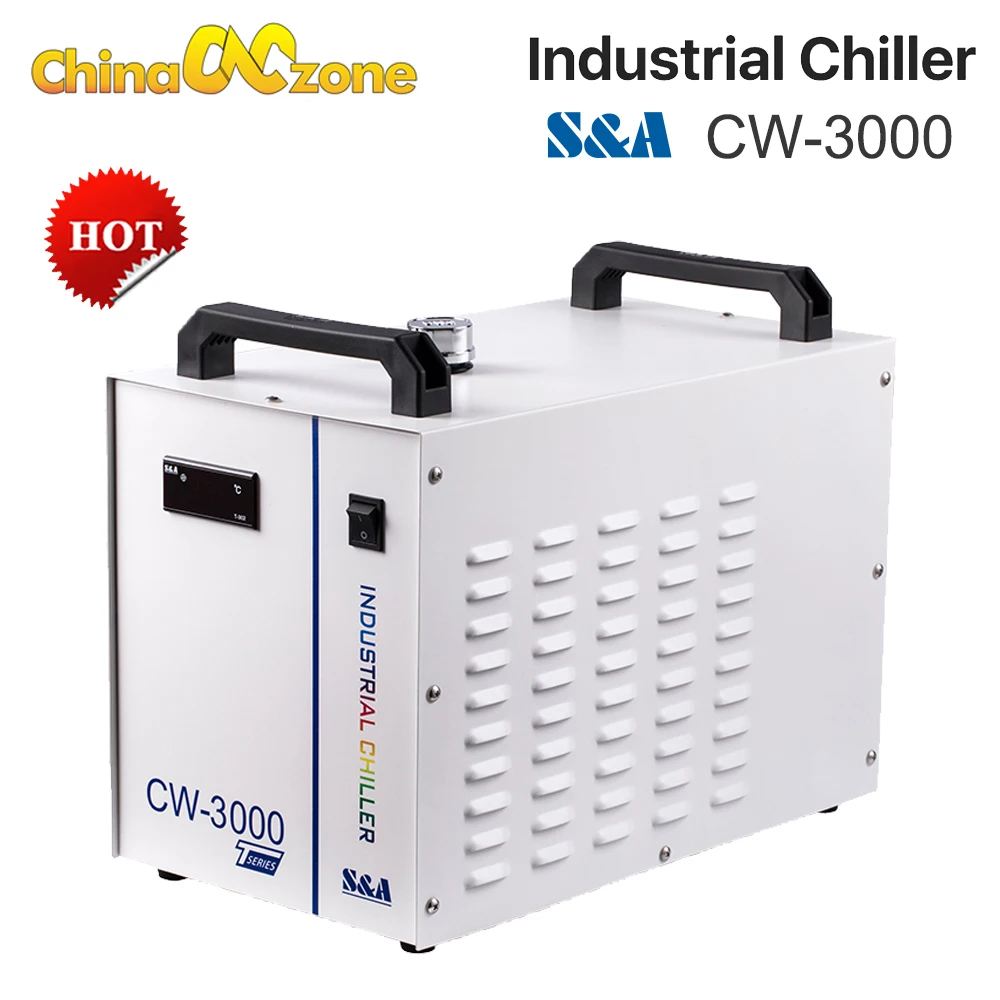 

CW3000 охладитель воды промышленный охладитель для CO2 лазерная гравировка резка машина охлаждения 50 Вт 60 Вт 80 Вт лазерная трубка