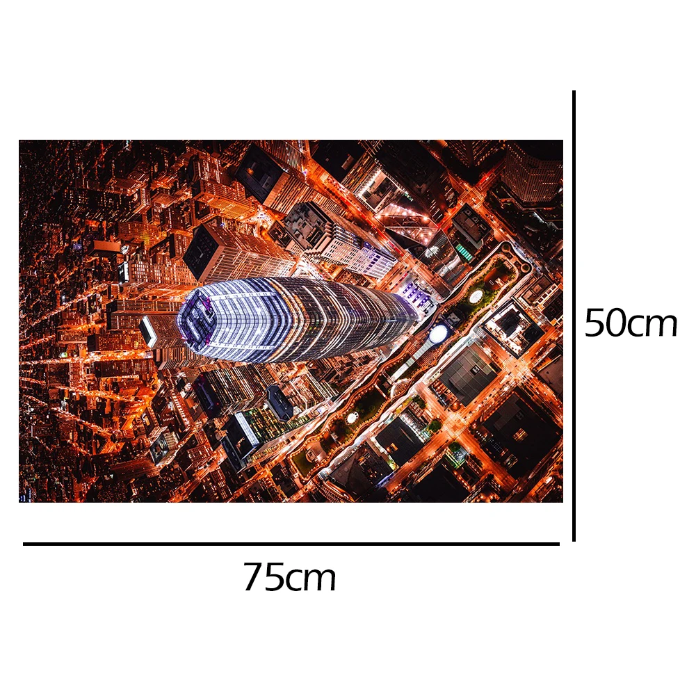 

Landmark Building Assembling Picture 1000 Pieces Adults Kids Paper Jigsaw Puzzles Mini Intelligent Educational Toy