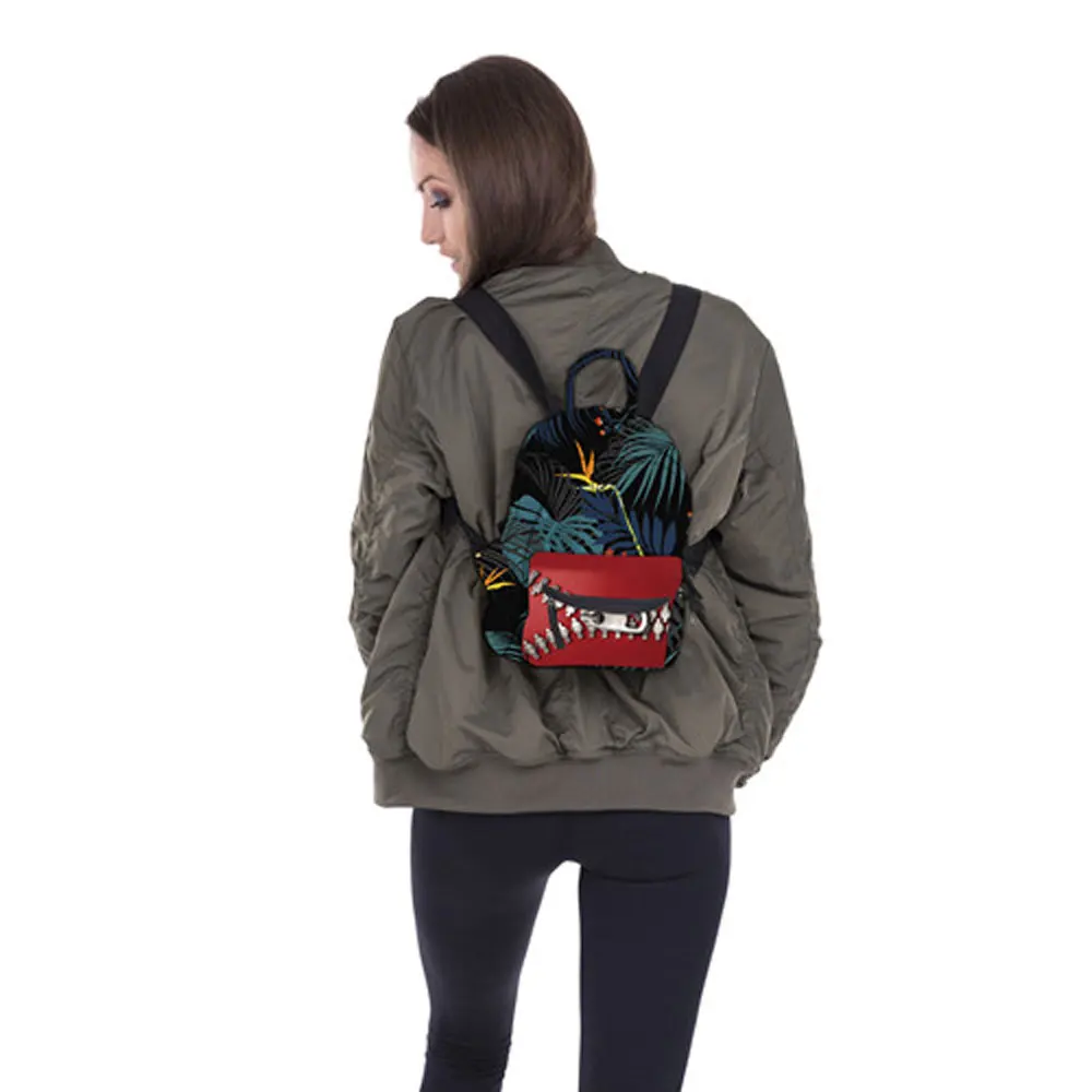 Fashion Mini Backpack For Teens Zipper Print Women Backpack For Girl And Boy School Bag For Children Kawaii Bag