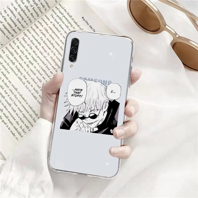 

Jujutsu Kaisen Anime Cartoon Phone Case Transparent for Samsung A71 S9 10 20 HUAWEI p30 40 honor 10i 8x xiaomi note 8 Pro 10t 11