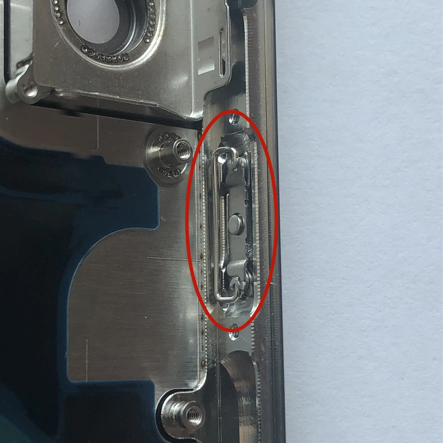 20 компл./лот оригинальных запасных частей для iPhone 7 8 Plus X Xs Xr Макс кнопка включения