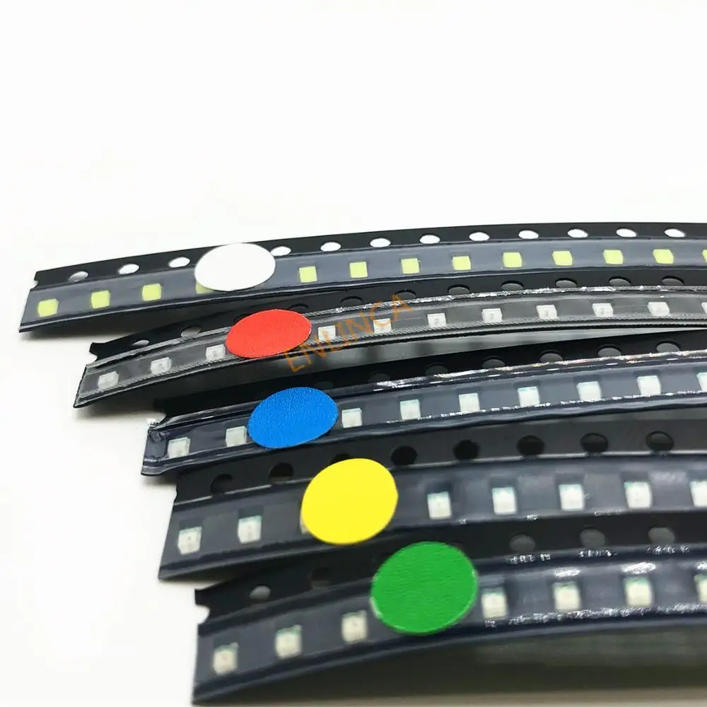 5x20 шт/цвет = 100 шт Новый 1206 0805 0603 красный/зеленый/синий/белый/желтый SMD светодиодный