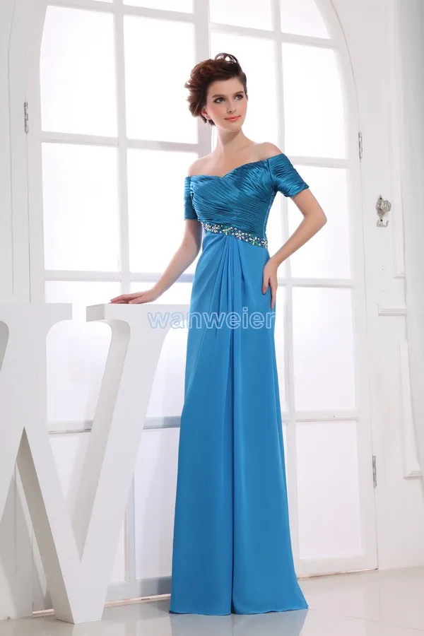 

free shipping 2014 new maxi dresses long Mother Dress brides maid dress gown custom size/color blue celebrity evening dresses