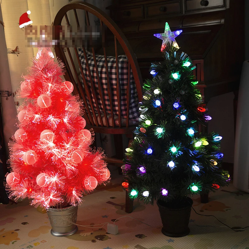 Weihnachten Künstliche Baum lampe licht Hause Dekoration Topf Farbige Rosa Glowing Star cristmas Weihnachten Geschenk Festival Liefert