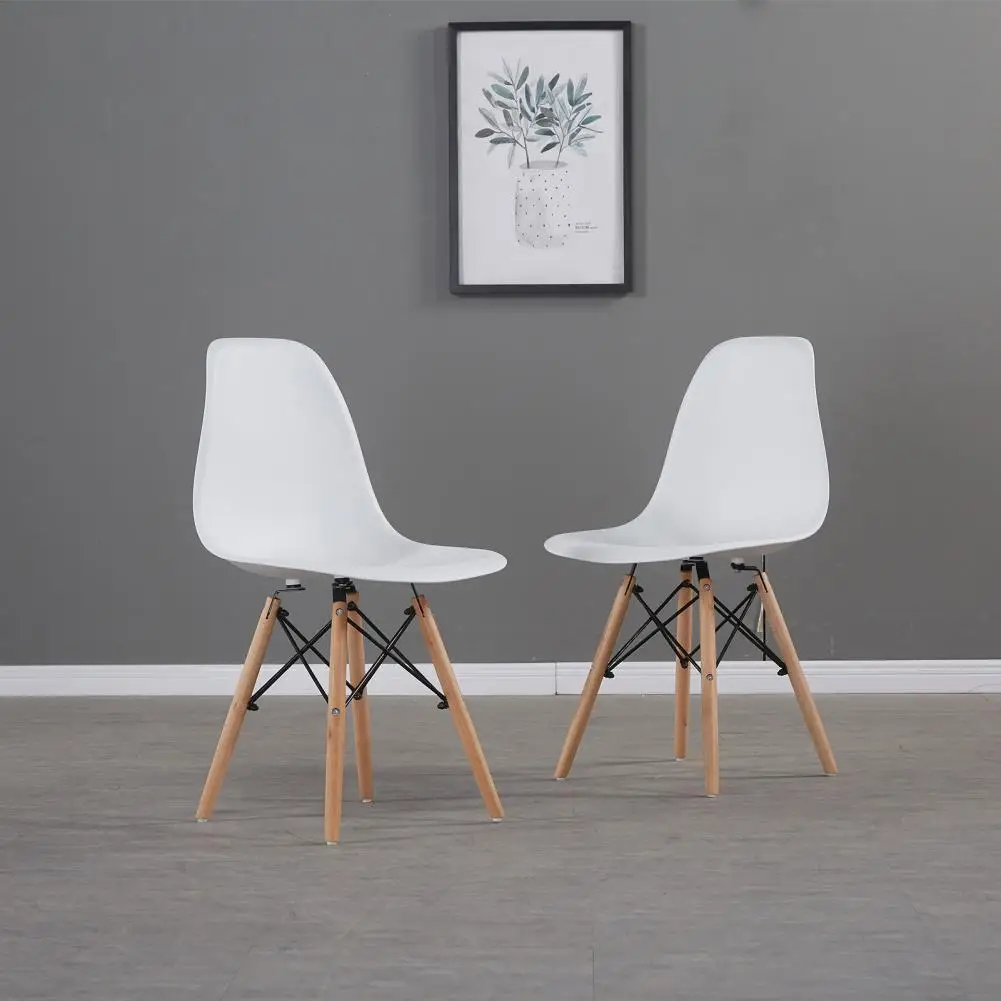 

Ergonomically Curved 2Pcs Modern Restaurant Outdoor Plastic Cafe Chair Set PP Leisure Chair Simple Design for Bed Room