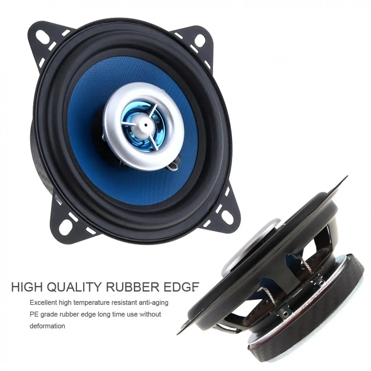 2шт 4 дюймовый 80 Вт высококлассный автомобильный коаксиальный динамик s 2 полосный