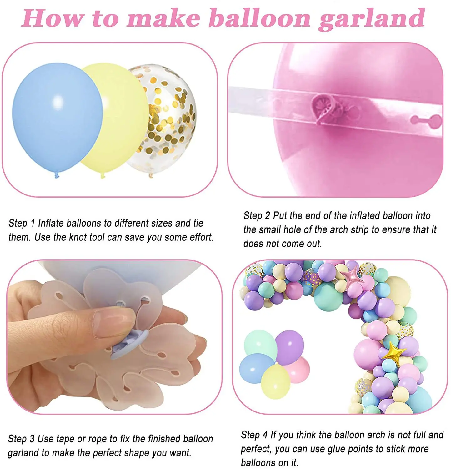 

147Pcs/lot Rainbow Macaron Balloons Arch Kit Giant Unicorn Foil Ballons Confetti Globos Baby Shower Girl Birthday Party Decor