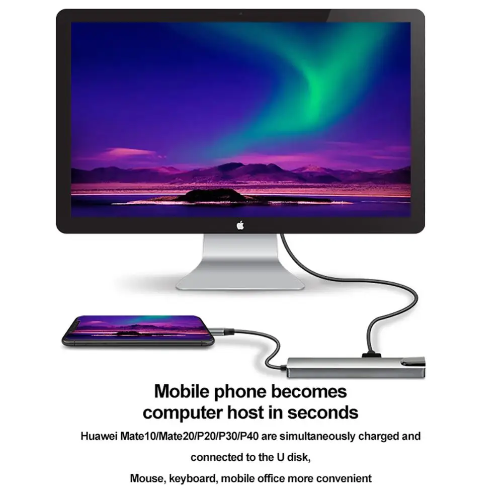 Vmade USB C концентратор 3 0 HDMI Thunderbolt адаптер для MacBook Samsung Galaxy S9 Huawei P20 Mate 20 Pro Type