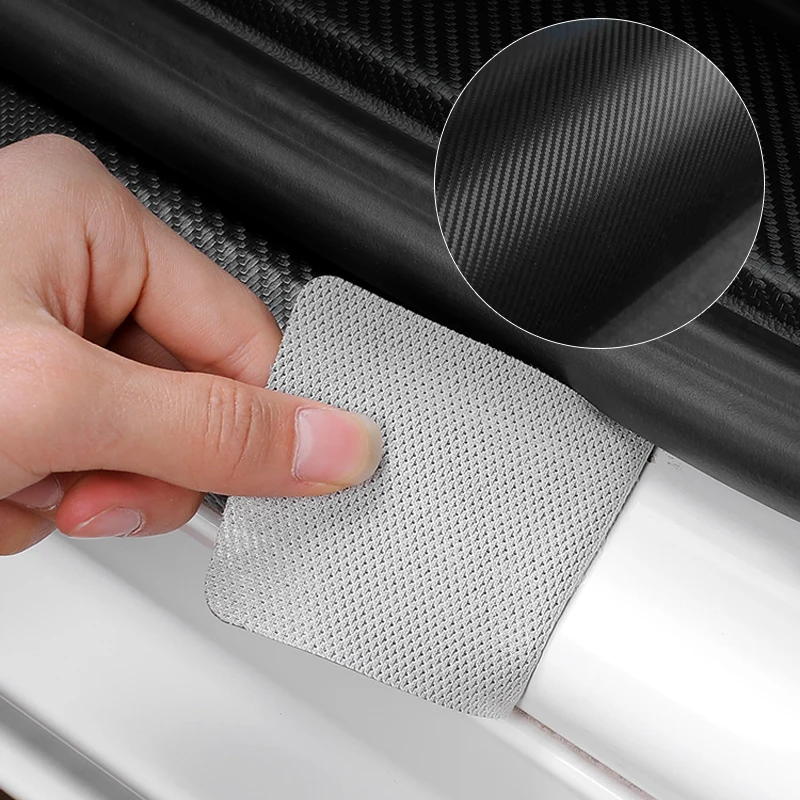 

4pcs Car door anti-collision strip carbon fiber anti-scratch protection sticker For Audi A4 A3 A6 A5 Q5 Q7 A7 Q3 Car Accessories