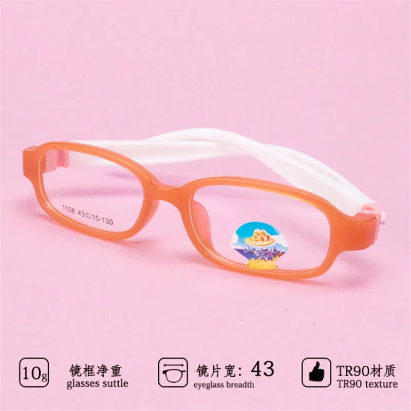 Детские очки легкие с гибкой оправой детские по рецепту для мальчиков и девочек